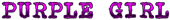 PURPLE GIRL Logo Style