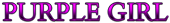 PURPLE GIRL Logo Style