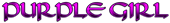 PURPLE GIRL Logo Style