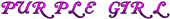 PURPLE GIRL Logo Style