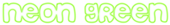 Neon Green Logo Style