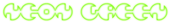 Neon Green Logo Style