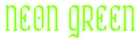 Neon Green Logo Style