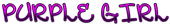 PURPLE GIRL Logo Style