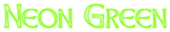 Neon Green Logo Style