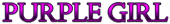 PURPLE GIRL Logo Style