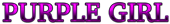 PURPLE GIRL Logo Style