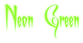 Neon Green Logo Style