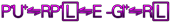 PURPLE GIRL Logo Style