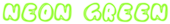 Neon Green Logo Style