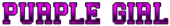 PURPLE GIRL Logo Style