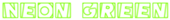 Neon Green Logo Style