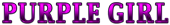 PURPLE GIRL Logo Style