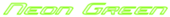 Neon Green Logo Style