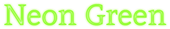 Neon Green Logo Style