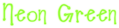 Neon Green Logo Style