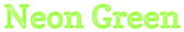 Neon Green Logo Style