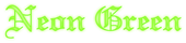 Neon Green Logo Style