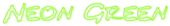 Neon Green Logo Style