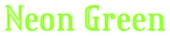 Neon Green Logo Style