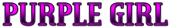 PURPLE GIRL Logo Style