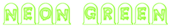 Neon Green Logo Style