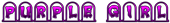 PURPLE GIRL Logo Style