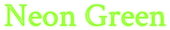 Neon Green Logo Style