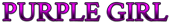 PURPLE GIRL Logo Style