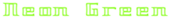 Neon Green Logo Style