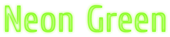 Neon Green Logo Style