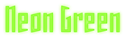 Neon Green Logo Style