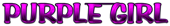 PURPLE GIRL Logo Style