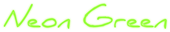 Neon Green Logo Style