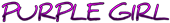 PURPLE GIRL Logo Style