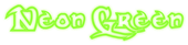 Neon Green Logo Style