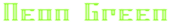 Neon Green Logo Style