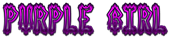 PURPLE GIRL Logo Style