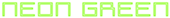 Neon Green Logo Style