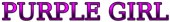 PURPLE GIRL Logo Style