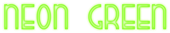 Neon Green Logo Style