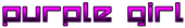 PURPLE GIRL Logo Style