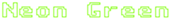 Neon Green Logo Style