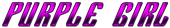 PURPLE GIRL Logo Style