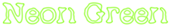 Neon Green Logo Style