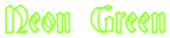 Neon Green Logo Style