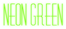 Neon Green Logo Style