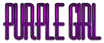 PURPLE GIRL Logo Style