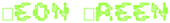 Neon Green Logo Style