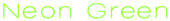 Neon Green Logo Style